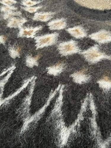 Mohair Crew Neck Sweater (Nordic Skull)