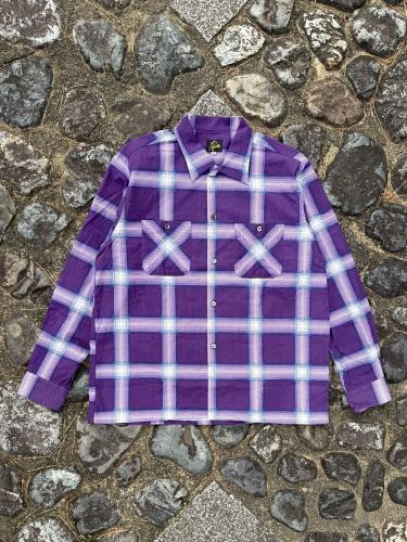 One-Up Shirt (Printed Flannel / Plaid) "Purple"