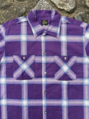 One-Up Shirt (Printed Flannel / Plaid) "Purple"