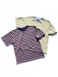 S/S Crew Neck Tee (Cotton Stripe Jersey) 2 Colors