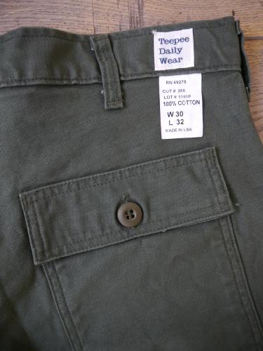 【30% OFF】 FATIGUE PANTS ( Reversed Sateen )