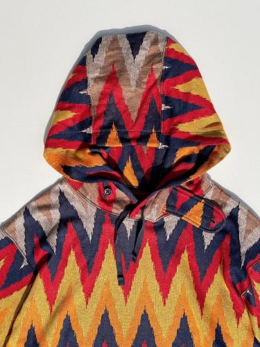【50% OFF】 Short Sleeve Hoody (Ikat Knit)