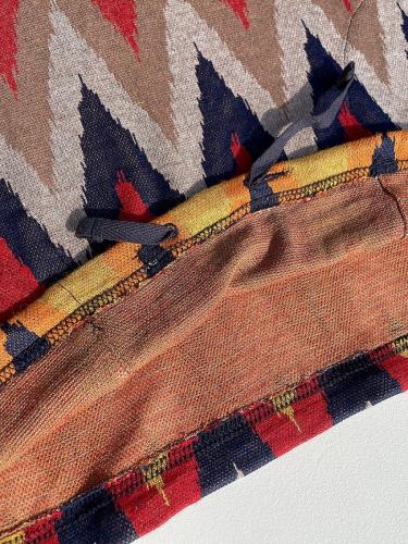 【50% OFF】 Short Sleeve Hoody (Ikat Knit)