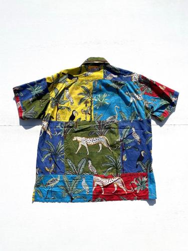 【30% OFF】 Camp Shirt (Animal Print Patchwork)