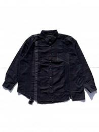 Flannel Shirt ⇒ 7 Cuts Wide Shirt (Over Dye) "B"
