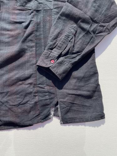 Flannel Shirt ⇒ 7 Cuts Wide Shirt (Over Dye) "B"