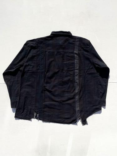 Flannel Shirt ⇒ 7 Cuts Wide Shirt (Over Dye) "B"