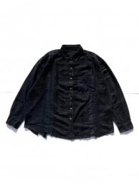 Flannel Shirt ⇒ 7 Cuts Wide Shirt (Over Dye) "C"