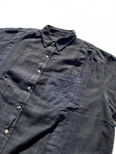 Flannel Shirt ⇒ 7 Cuts Wide Shirt (Over Dye) "C"