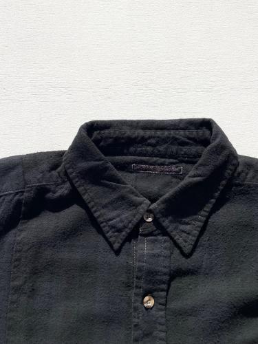 Flannel Shirt ⇒ 7 Cuts Wide Shirt (Over Dye) "C"
