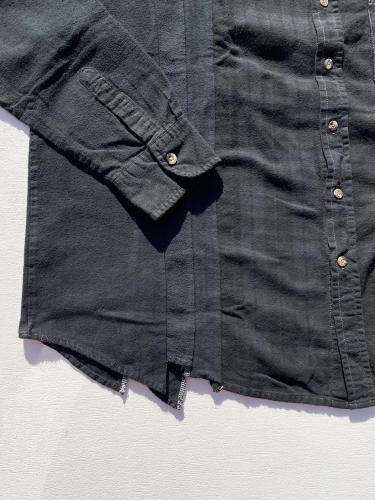 Flannel Shirt ⇒ 7 Cuts Wide Shirt (Over Dye) "C"