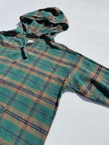 Mexican Parka (Cotton Boiled Cloth / Tartan Plaid)