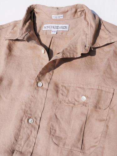 New Standard Fit Regular collar Shirt　(Linen)