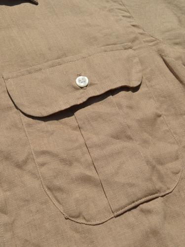 New Standard Fit Regular collar Shirt　(Linen)