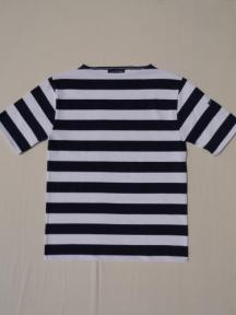 OUESSANT S/S　(WIDE BORDER) (ホワイト×ブラック)