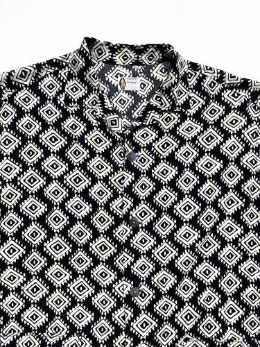 【TOWNCRAFT】 Rayon Beach Shit (Black Batik)