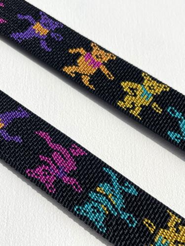 【Bison Designs】 Slider 25mm Belt (DANCING BEAR)