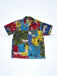 【30% OFF】 Camp Shirt (Animal Print Patchwork)