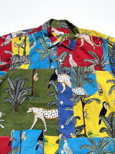 【30% OFF】 Camp Shirt (Animal Print Patchwork)
