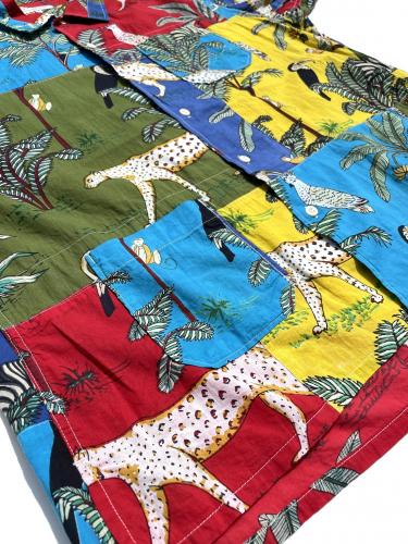 【30% OFF】 Camp Shirt (Animal Print Patchwork)