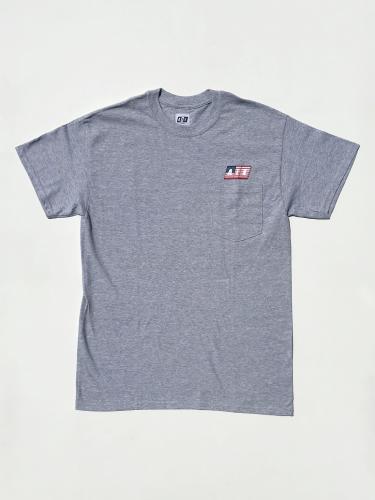 Printed S/S Pocket Tee (Flag)