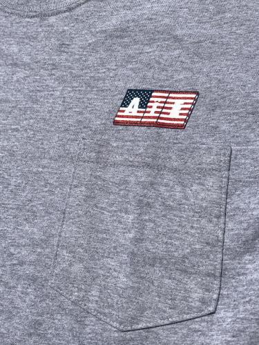 Printed S/S Pocket Tee (Flag)