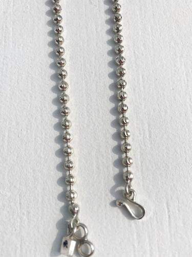 Facet Ball Chain Anklet