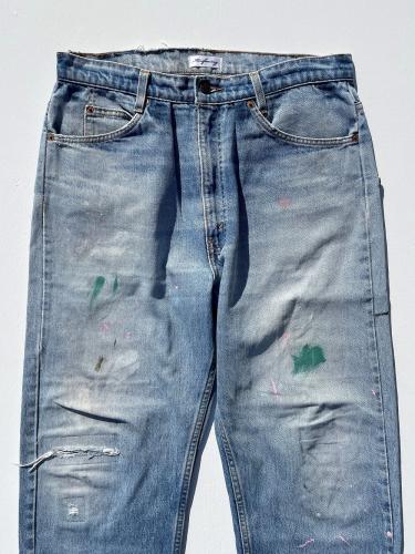 USA Levi's 501 Wide Tapered Pants (Blue)"L-1"