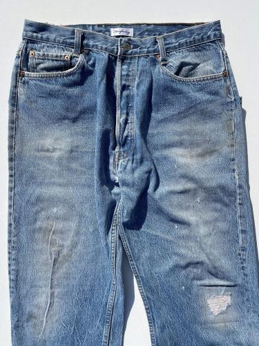 USA Levi's 501 Wide Tapered Pants (Blue)"L-2"