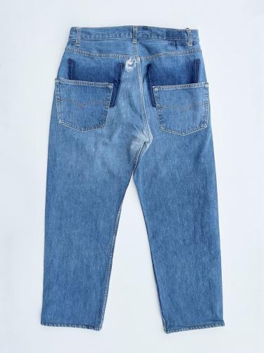 USA Levi's 501 Wide Tapered Pants (Blue)"L-5"