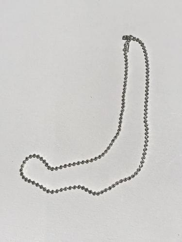 Facet Ball Chain Necklace (50cm)