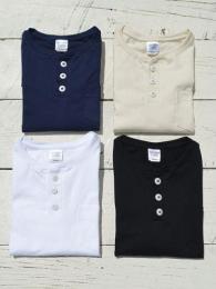 S/S Henley Neck Pocket Tee