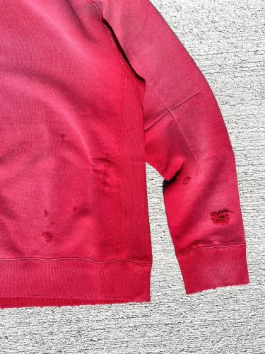 Darts Sweat Hoody (French Terry) "Red"