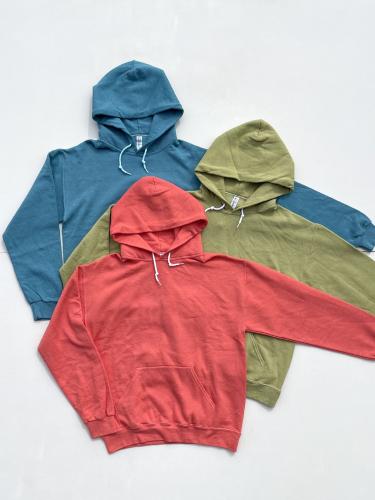 【JERZEES】　Over Dye Hooded Sweatshirt (Garment Dye)