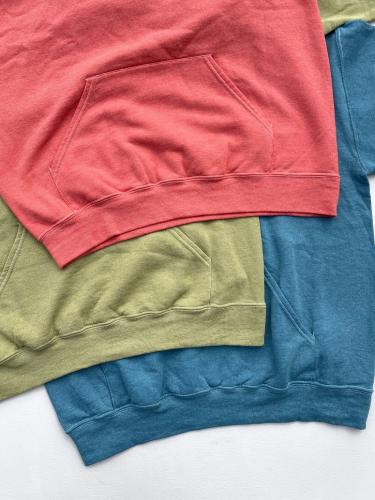 【JERZEES】　Over Dye Hooded Sweatshirt (Garment Dye)