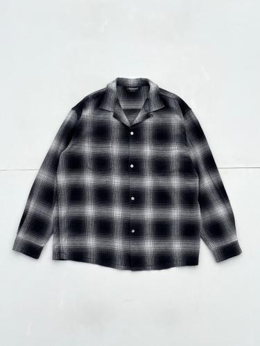 【TOWNCRAFT】 Flannel Check Loop Collar L/S Shirt