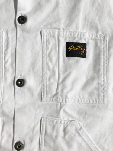 【Stan Ray】 SHOP JACKET (White Sateen)