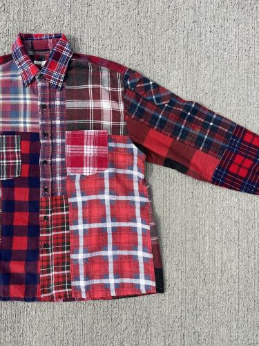 Flannel Shirt → Straight Hem Shirt "M-A"