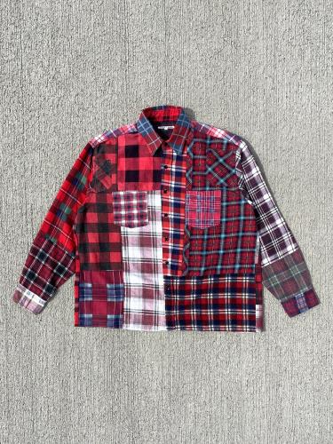 Flannel Shirt → Straight Hem Shirt "L-A"
