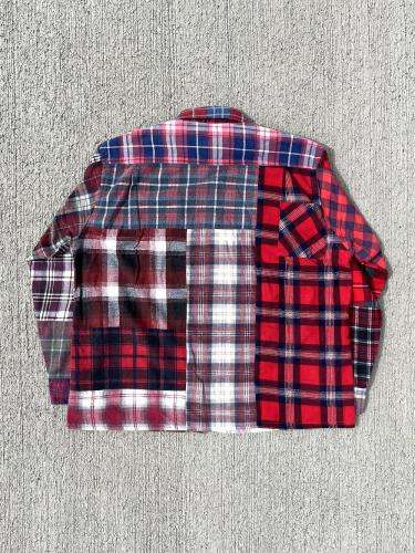 Flannel Shirt → Straight Hem Shirt "L-A"