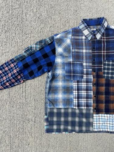 Flannel Shirt → Straight Hem Shirt "L-B"