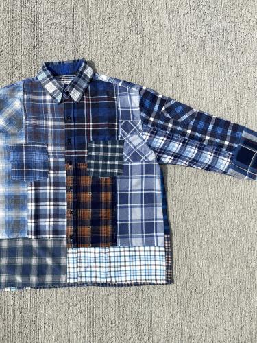 Flannel Shirt → Straight Hem Shirt "L-B"
