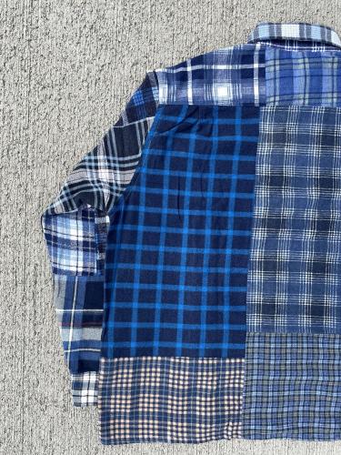 Flannel Shirt → Straight Hem Shirt "L-B"