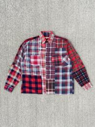 Flannel Shirt → Straight Hem Shirt "M-B"
