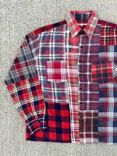 Flannel Shirt → Straight Hem Shirt "M-B"