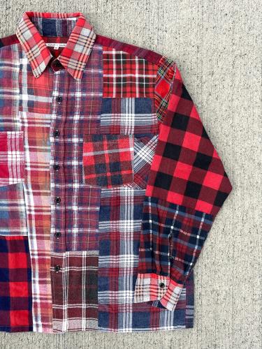 Flannel Shirt → Straight Hem Shirt "M-B"