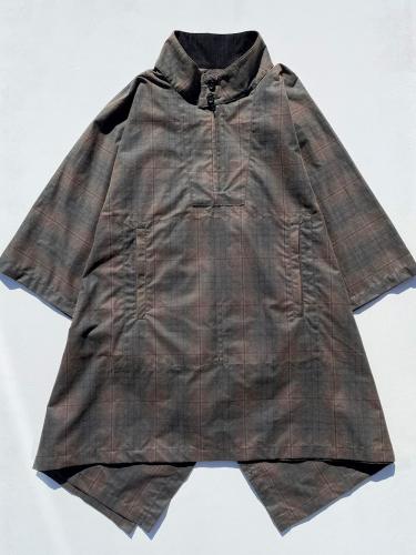 【 30% OFF】　TL Poncho (7oz Waxed Cotton Plaid)