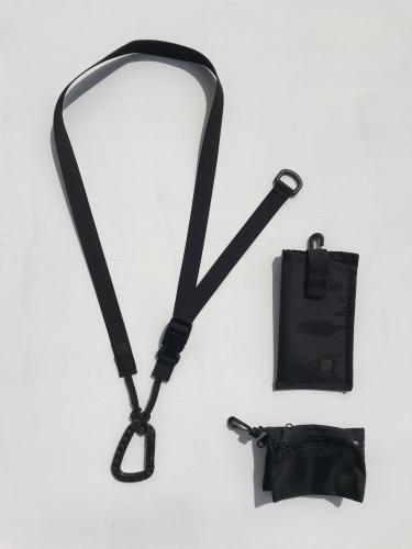 TACTICAL KEY STRAP SET (Black)