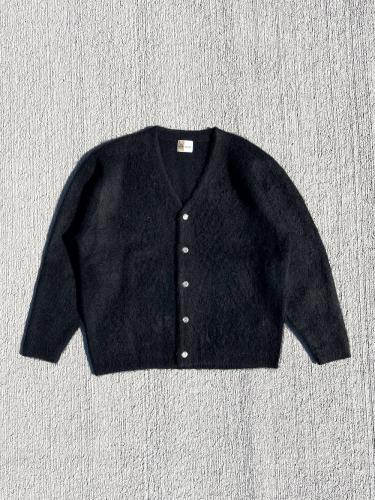 【TOWNCRAFT】 Vintage Mohair Cardigan (Black Solid)