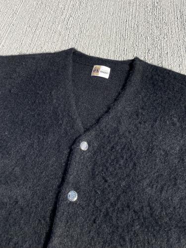 【TOWNCRAFT】 Vintage Mohair Cardigan (Black Solid)